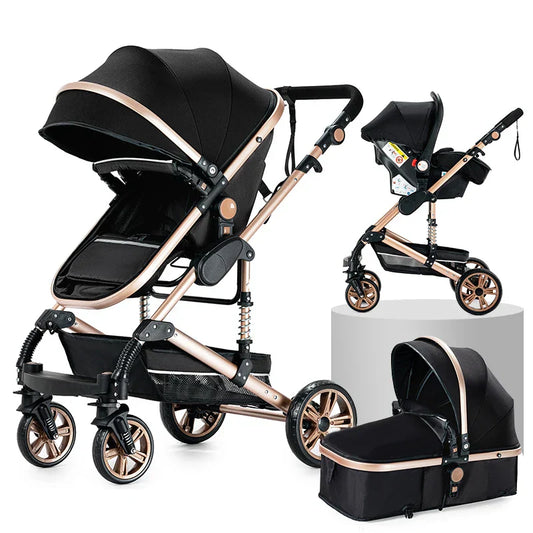 Poussette 3 en 1 Pliable